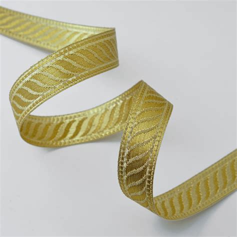 metallic ribbon trim